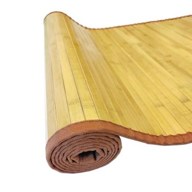 Imagem de HJJKKH Tapete antiderrapante para sala de estar, interior e exterior, pátio, cozinha, raiom derivado de bambu