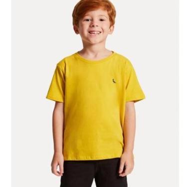 Imagem de Camiseta Infantil Reserva Mini Básica Careca Amarelo Claro-Masculino