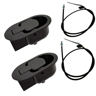 Imagem de RONCHEN 2 conjuntos de peças de substituição de alça reclinável de metal, peças de reposição para poltronas reclináveis premium com cabo, compatível com a maioria dos principais móveis de poltrona