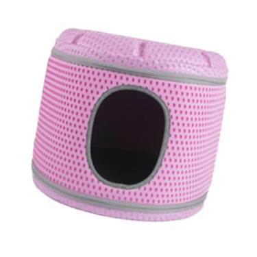 Imagem de Baoblaze Cama para gatos, casa para gatos, aquecimento automático para o inverno, cabana lavável, quente, condomínio para animais de estimação, gatinhos, Rosa