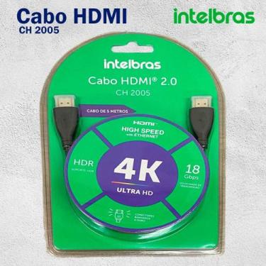 Imagem de Cabo hdmi 2.0 de 5,0m ch 2005 - INTELBRAS