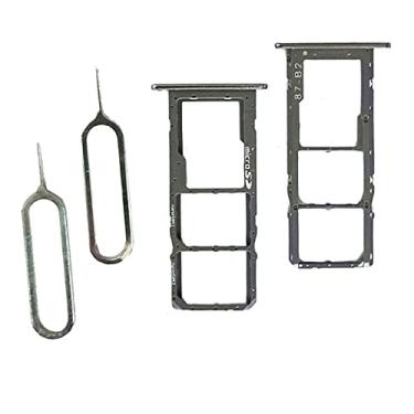 Imagem de FainWan Bandeja de cartão SIM de 2 peças com substituição de slot micro SD compatível com LG K52 LM-K520