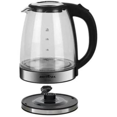 Imagem de Chaleira Elétrica Britânia Glass 1,8L Jarra Removível Vidro - Britania