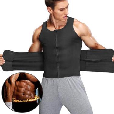 Imagem de Cinta de Compressão Masculino Colete Ultraforte 2 Faixas com Zíper par