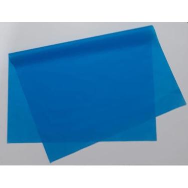 Imagem de Papel de seda 50x70 azul cyan ac35 - pacote com 100 folhas - ART COLOR