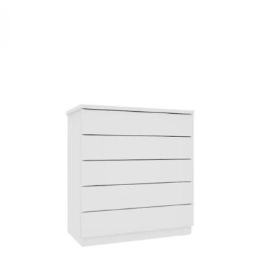 Imagem de Cômoda 5 Gavetas Premium TCIL Móveis, Branco