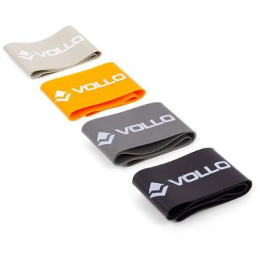 Imagem de Kit 4 Mini Bands Funcional - Faixa Elástica Thera Band Loop VP1081 - V