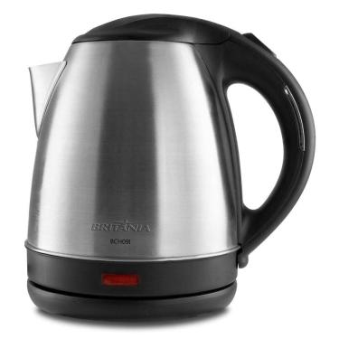 Imagem de Chaleira Elétrica 1.2L Britânia BCH09I Prata com Preta 220V
