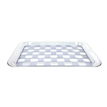 Imagem de Bandeja Ibiza Retangular De Servir Em PS Cristal 39x25cm - Keita, K07