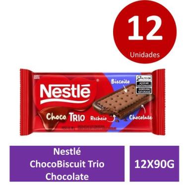 Imagem de Nestlé 12X90G ChocoBiscuit Chocolate - NESTLE 