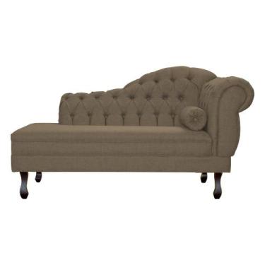 Imagem de Recamier Namoradeira Larissa Lado Esquerdo Linho Cores - DS Estofados,