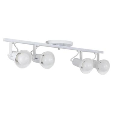 Imagem de Spot Trilho 4 Sobrepor Direcionável E-27 Branco - Set Iluminação