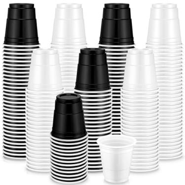 Imagem de Dandat Pacote com 200 copos de plástico de 59 ml, copos de plástico, mini copos descartáveis para churrasco, festa de Natal, degustações de servir, amostras de piquenique, acampamento, vida diária,