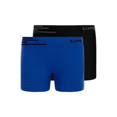 Imagem de Kit com 2 Cuecas Infantil Boxer Lupinho 132-002 - LUPO, Azul, GG