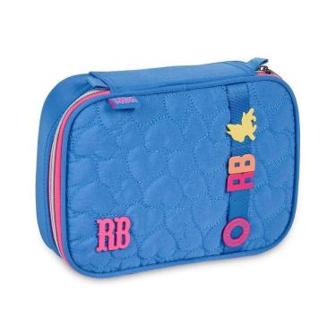 Imagem de Estojo Box Rebecca Bonbon Escolar Juvenil 100 Pens - Azul