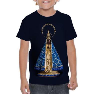 Imagem de Camiseta infantil 163 - Nossa Senhora aparecida - Primus, Preto, 16