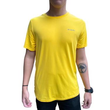 Imagem de Camiseta Masculina Columbia Neblina, G, Amarelo