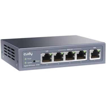 Imagem de Cudy Novo Roteador Gigabit Multi-Wan Vpn, Até 4 Portas Gigabit Wan, Roteador Smb, Balanceamento de Carga, Proteção Contra Raios, Roteador Pptp L2Tp Wireguard Openvpn Ipsec Vpn
