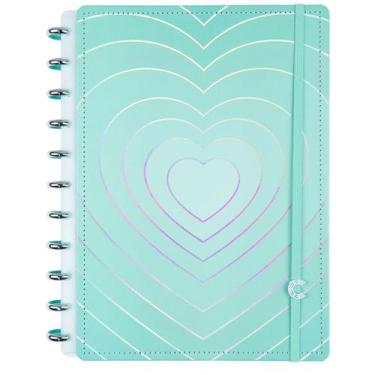 Imagem de Caderno Inteligente TURQUOISE Love Coração Tamanho GRANDE A4 Discos Ca