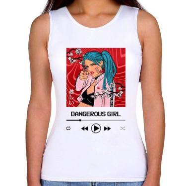 Imagem de Regata Feminina Dangerous Girl - Foca na Moda, Branco, M