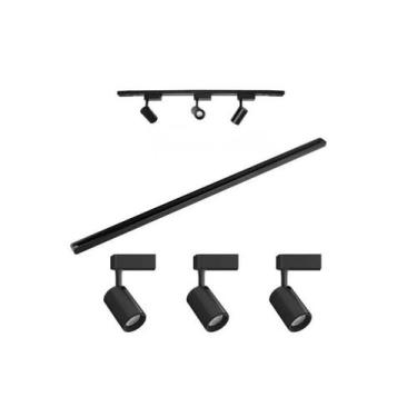 Imagem de Luminária Trilho Eletrificado 1m 3 Spots Led 7w Luz 6000k - TM