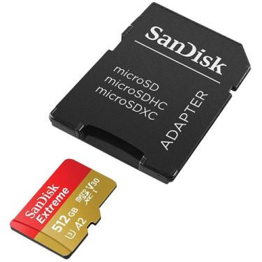 Imagem de Cartao de Memoria Sandisk Extreme SDSQXAV-512G-GN6MA - 512GB - Micro S