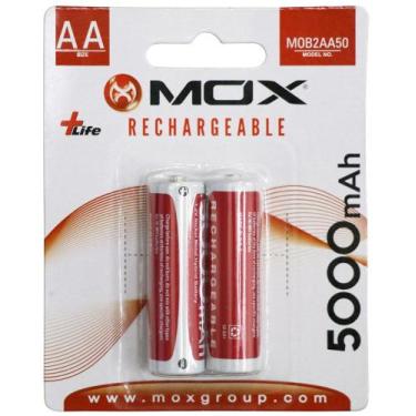 Imagem de Pilha Mox AA Recarregavel 5000 Mah com 2 Unidades