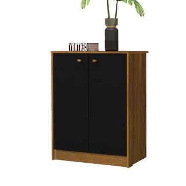 Imagem de Balcão Office Multiuso Organizador Funcional Freijó Preto - Esquilo Mó