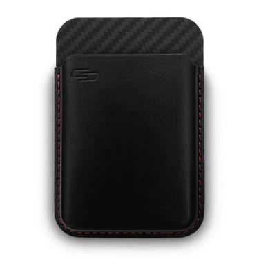 Imagem de Carteira Porta Cartões com MagSafe - Vermelha - CARBON DESIGN