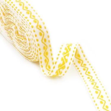 Imagem de Fita Galão Zig Zag Marwan 15mm - 10 Metros, 051 - AMARELO CANÁRIO