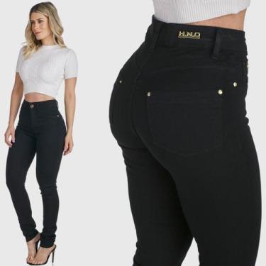 Imagem de Calça Jeans Feminina HNO Jeans Skinny Preta, 38