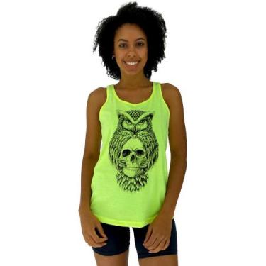 Imagem de Regata Feminina Recorte Nadador MXD Conceito Owl And Skull, EGG, Amare