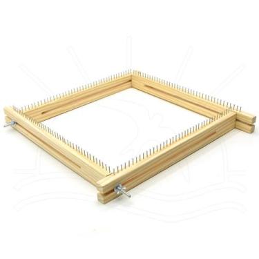 Imagem de Tear Quadrado Regulável 40 Pregos - Arte Nilos