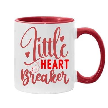 Imagem de SpreadPassion Caneca de café Little Beart Breaker, presente para namorado e namorada, ideia de presente de dia dos namorados, presente para marido e esposa, ideia de presente de aniversário do dia dos