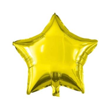 Imagem de Balões de estrela de 45,7 cm, balões de alumínio, balões de Mylar, decorações de festa, ouro, 10 peças