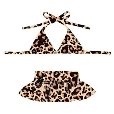Imagem de Biquíni para cachorro, roupa de banho de verão, roupas de praia, fantasia de gato para filhotes, cães, gatos (G, leopardo marrom)