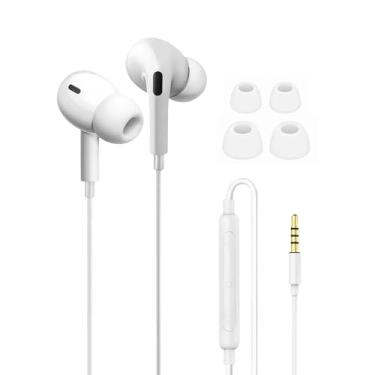 Imagem de Gshield Fone de Ouvido com Fio Intra Auricular, Microfone Integrado 1,2m Dual Air (P2, Branco)