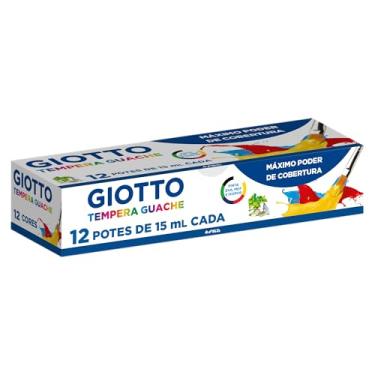 Imagem de GIOTTO Tempera Guache, Tinta Guache em Pote de 15ml, 12 Cores