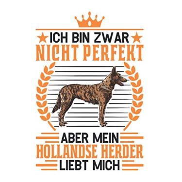 Imagem de Hollandse Herder Notizbuch: Hollandse Herder Spruch Holländischer Schäferhund / 6x9 Zoll / 120 gepunktete Seiten Seiten