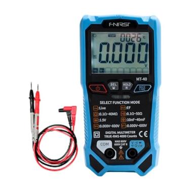 Imagem de oshhni Multímetro digital AC DC Tester Digital Tester Alta precisão, portátil, voltímetro de alcance automático Testador de capacitância