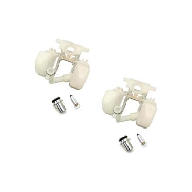 Imagem de Flutuador de carburador para Bandit250~400CC (GSF250~400) GJ77A/GK75A/7AA Impulse GK79A DR250/350 GSX400S KATANA 400 Base de válvula de agulha flutuante de plástico (2)
