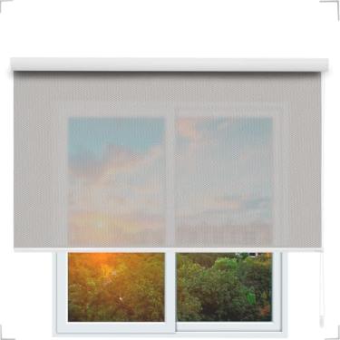 Imagem de Cortina Persiana Rolo Tela Solar 1% 1,45 (lar) X2,20 (alt) (Cinza)