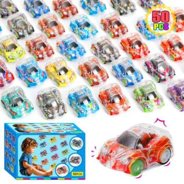 Imagem de Carrinhos Miniatura Pull Back Worgree - 50 Peças - Brinquedo Infantil