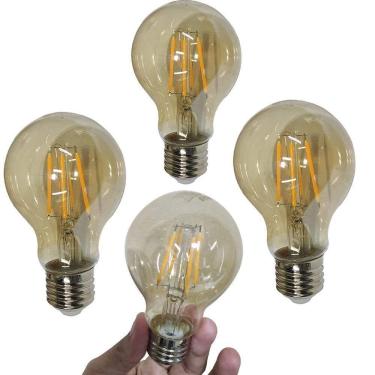Imagem de Lampada Led 30w Multifilamento Vintage Kit 4 Uni Retro Decoraçao Iluminaçao Casa Quarto Sala Cozinha Garagem Varanda