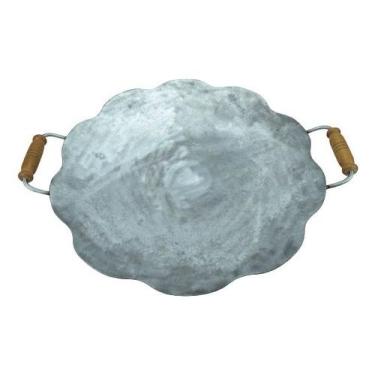 Imagem de Disco De Arado Legítimo Grosso Com Alças De Madeira 54cm - Brasero Par