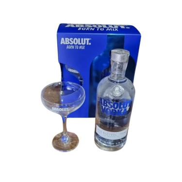 Imagem de Vodka Absolut 750ml - Kit com Taça de Vidro