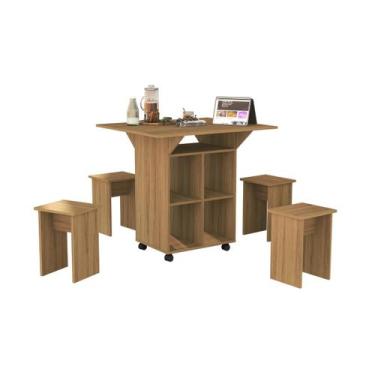 Imagem de Mesa dobravel com banqueta cozinha Annie Basoto Brasil