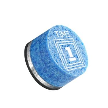 Imagem de RHINO Ponta de taco de bilhar TIME Crystal Pool - 14 mm/Azul/Dureza: TIME 1 Super Macio/Pacote 3