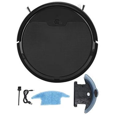 Imagem de Aspirador de pó robô Grcfumo 3 em 1, aspirador de pó robótico ABS com cabo USB, vassoura automática de navegação inteligente para escritório doméstico