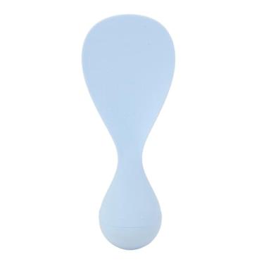 Imagem de Pá de arroz de plástico, colher de arroz antiaderente, espátula, colher de arroz resistente ao calor, espátula de arroz, 2,6 x 6,9“, para arroz, purê de batata (Azul)